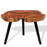 NNEVL Log Coffee Table Solid Acacia Wood (55-60)x40 cm