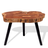 NNEVL Log Coffee Table Solid Acacia Wood (55-60)x40 cm