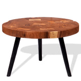 NNEVL Log Coffee Table Solid Acacia Wood (55-60)x40 cm