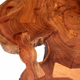NNEVL Log Coffee Table Solid Acacia Wood (55-60)x40 cm