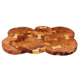 NNEVL Log Bar Table Solid Acacia Wood 90x60x110 cm