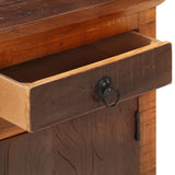 NNEVL Nightstand Solid Acacia Reclaimed Wood