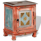 NNEVL Nightstand Solid Mango Wood Orange