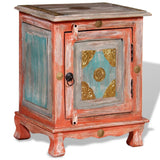 NNEVL Nightstand Solid Mango Wood Orange