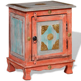 NNEVL Nightstand Solid Mango Wood Orange