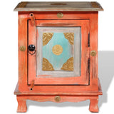 NNEVL Nightstand Solid Mango Wood Orange