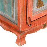 NNEVL Nightstand Solid Mango Wood Orange