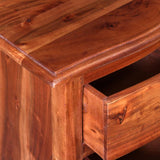 NNEVL Nightstands with Drawers 2 pcs Solid Acacia Wood