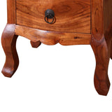 NNEVL Nightstands with Drawers 2 pcs Solid Acacia Wood