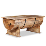 NNEVL Coffee Table Solid Mango Wood 88x50x40 cm