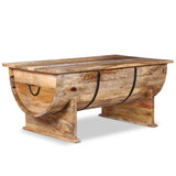 NNEVL Coffee Table Solid Mango Wood 88x50x40 cm