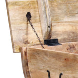 NNEVL Coffee Table Solid Mango Wood 88x50x40 cm