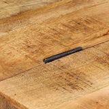 NNEVL Coffee Table Rough Mango Wood 70x70x40 cm