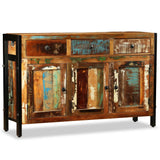 NNEVL Sideboard Solid Reclaimed Wood 120x35x76 cm
