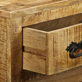 NNEVL Sideboard with 3 Drawers Rough Mango Wood