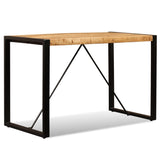 NNEVL Dining Table Solid Rough Mango Wood 120 cm