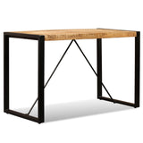 NNEVL Dining Table Solid Rough Mango Wood 120 cm