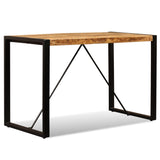 NNEVL Dining Table Solid Rough Mango Wood 120 cm