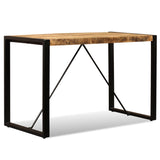 NNEVL Dining Table Solid Rough Mango Wood 120 cm