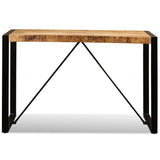 NNEVL Dining Table Solid Rough Mango Wood 120 cm