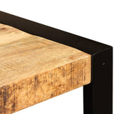 NNEVL Dining Table Solid Rough Mango Wood 120 cm
