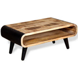 NNEVL Coffee Table Rough Mango Wood 90x55x39 cm