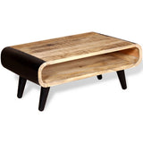 NNEVL Coffee Table Rough Mango Wood 90x55x39 cm