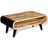 NNEVL Coffee Table Rough Mango Wood 90x55x39 cm