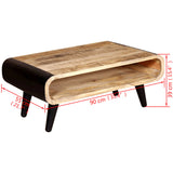 NNEVL Coffee Table Rough Mango Wood 90x55x39 cm