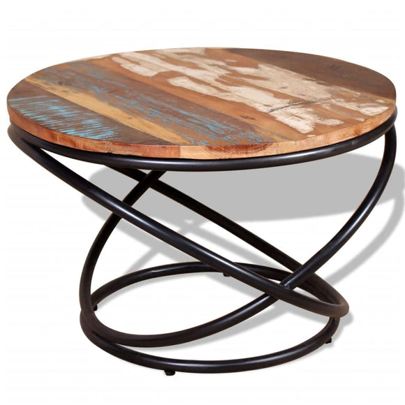 NNEVL Coffee Table Solid Reclaimed Wood 60x60x40 cm
