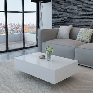 NNEVL Coffee Table High Gloss White