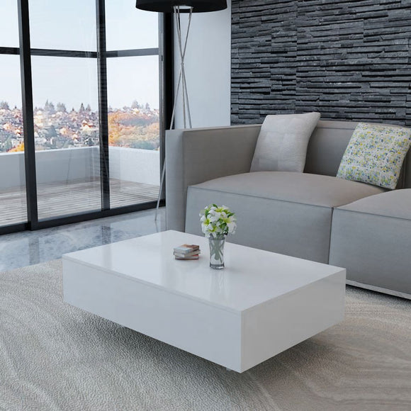 NNEVL Coffee Table High Gloss White