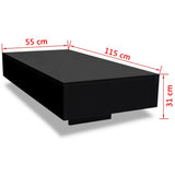 NNEVL Coffee Table High Gloss Black