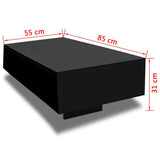 NNEVL Coffee Table High Gloss Black