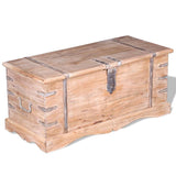 NNEVL Storage Chest Solid Acacia Wood