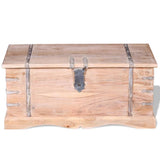NNEVL Storage Chest Solid Acacia Wood