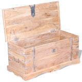 NNEVL Storage Chest Solid Acacia Wood
