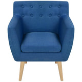 NNEVL Armchair Blue Fabric