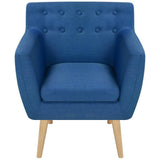 NNEVL Armchair Blue Fabric