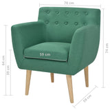 NNEVL Armchair Green Fabric