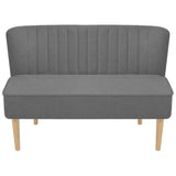 NNEVL Sofa Fabric 117x55.5x77 cm Light Grey