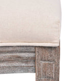 NNEVL Dining Chairs 2 pcs Cream Fabric