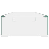 NNEVL TV Stand/Monitor Riser Glass Clear 70x30x13 cm