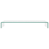 NNEVL TV Stand/Monitor Riser Glass Clear 100x30x13 cm