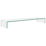 NNEVL TV Stand/Monitor Riser Glass Clear 110x30x13 cm