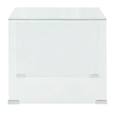 NNEVL Coffee Table Tempered Glass 49.5x50x45 cm Clear