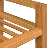 NNEVL Shoe Rack with 2 Shelves 50x27x40 cm Solid Oak Wood