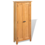 NNEVL Storage Cabinet 50x22x122 cm Solid Oak Wood