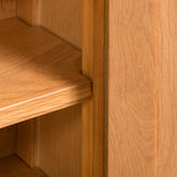 NNEVL Storage Cabinet 50x22x122 cm Solid Oak Wood