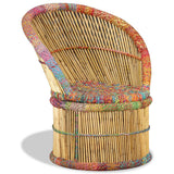NNEVL Bamboo Chair with Chindi Details